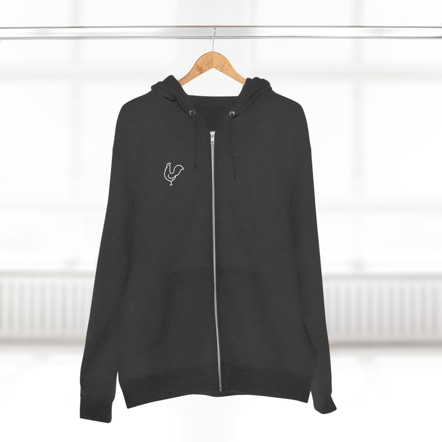 Aspen Willow Homestead Zip Hoodie With Rooster