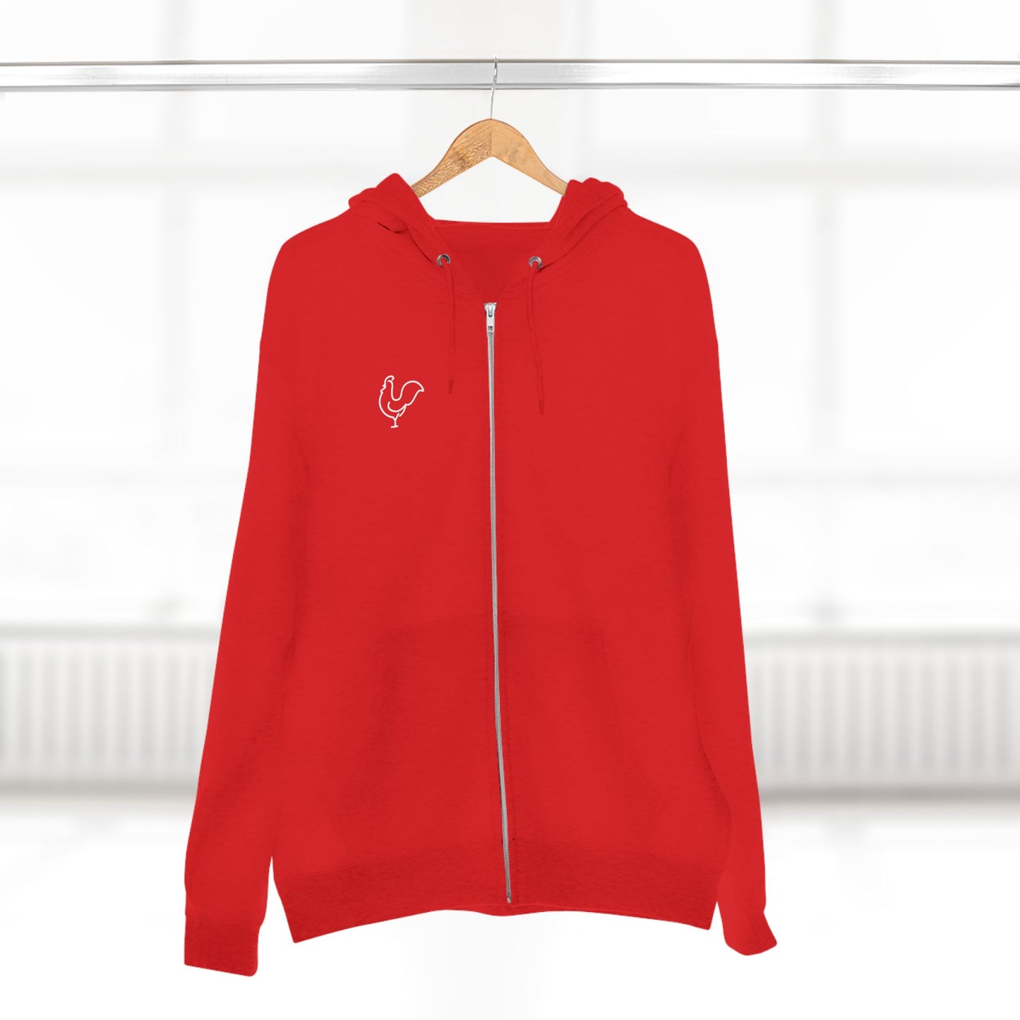 Aspen Willow Homestead Zip Hoodie With Rooster