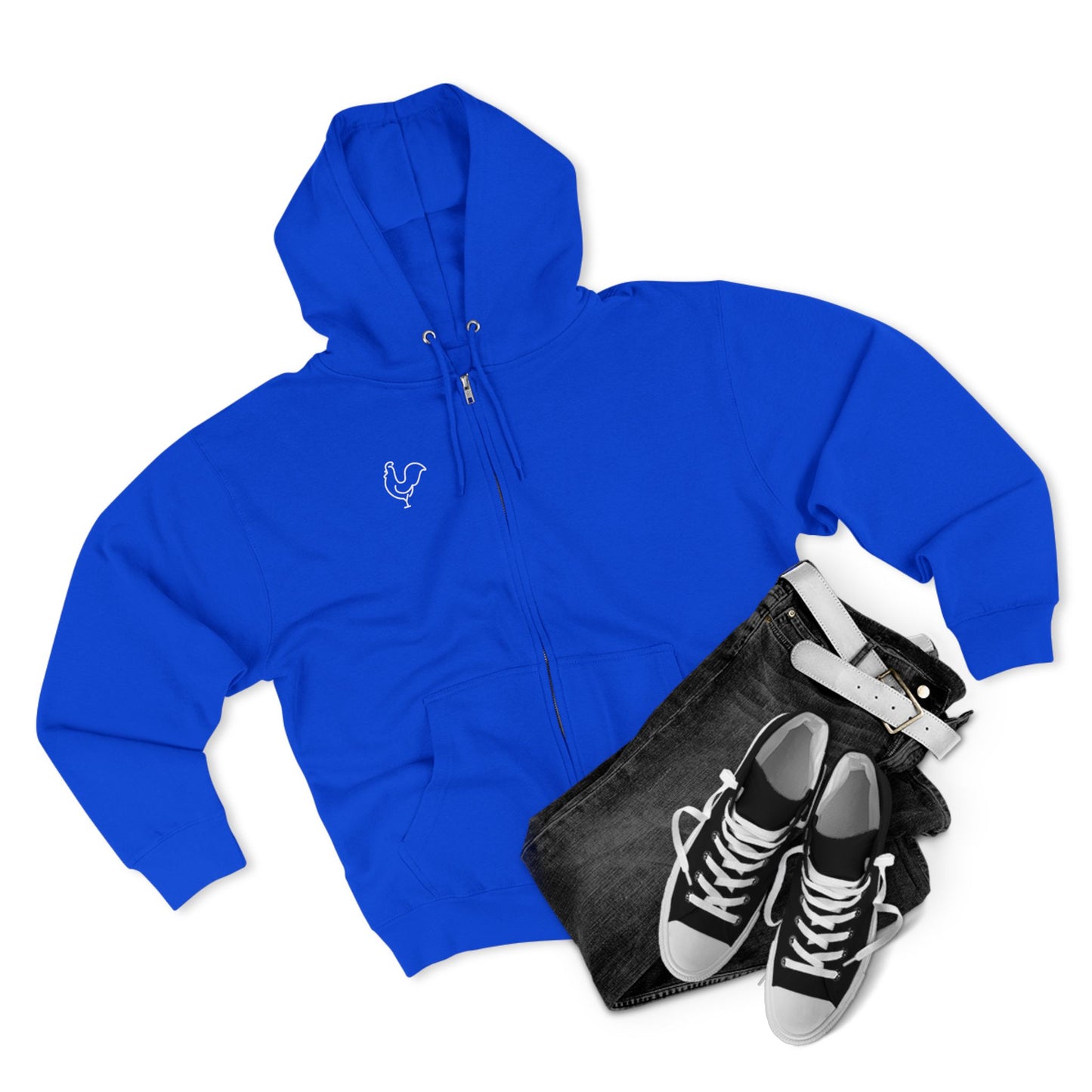 Aspen Willow Homestead Zip Hoodie With Rooster