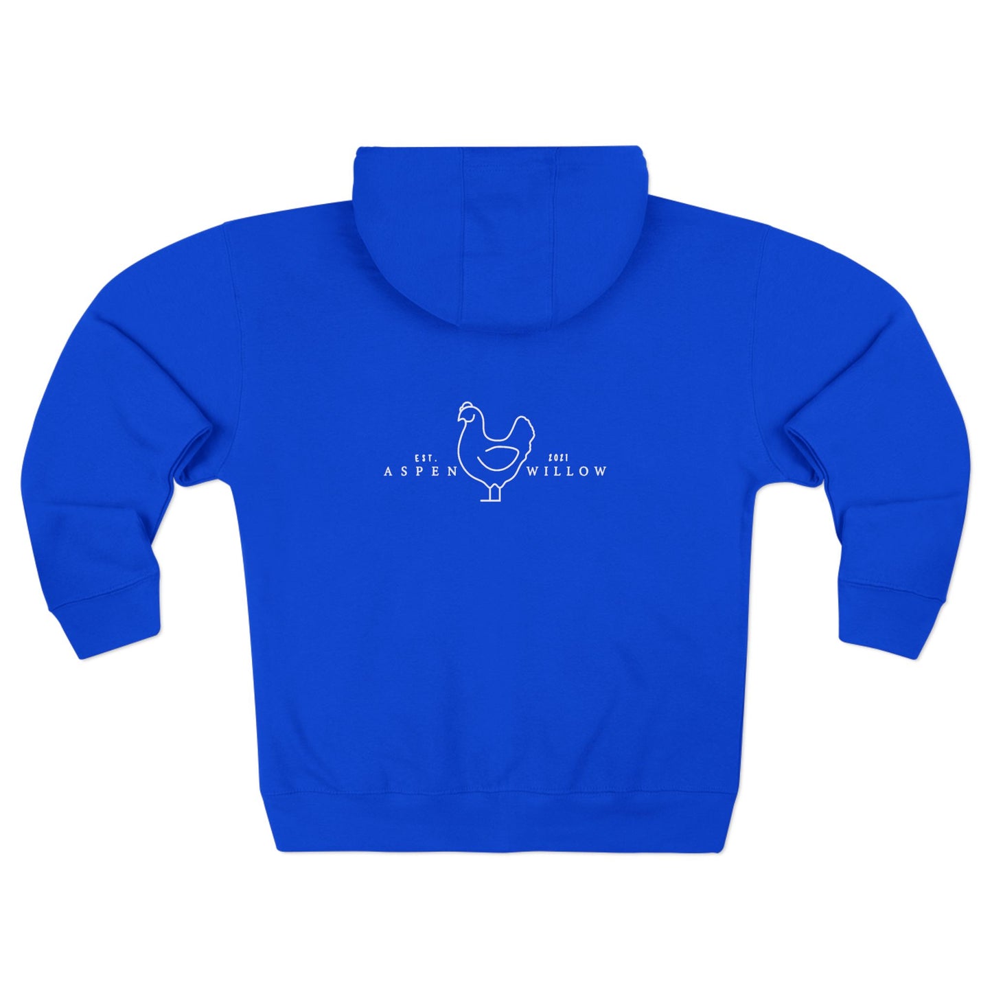 Aspen Willow Homestead Zip Hoodie With Rooster