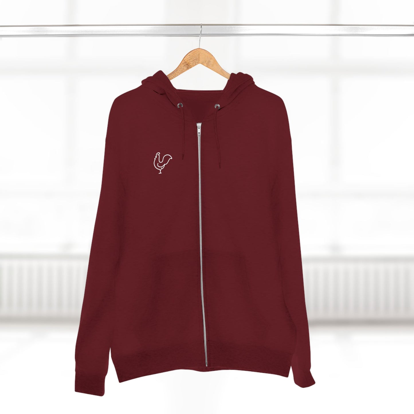 Aspen Willow Homestead Zip Hoodie With Rooster