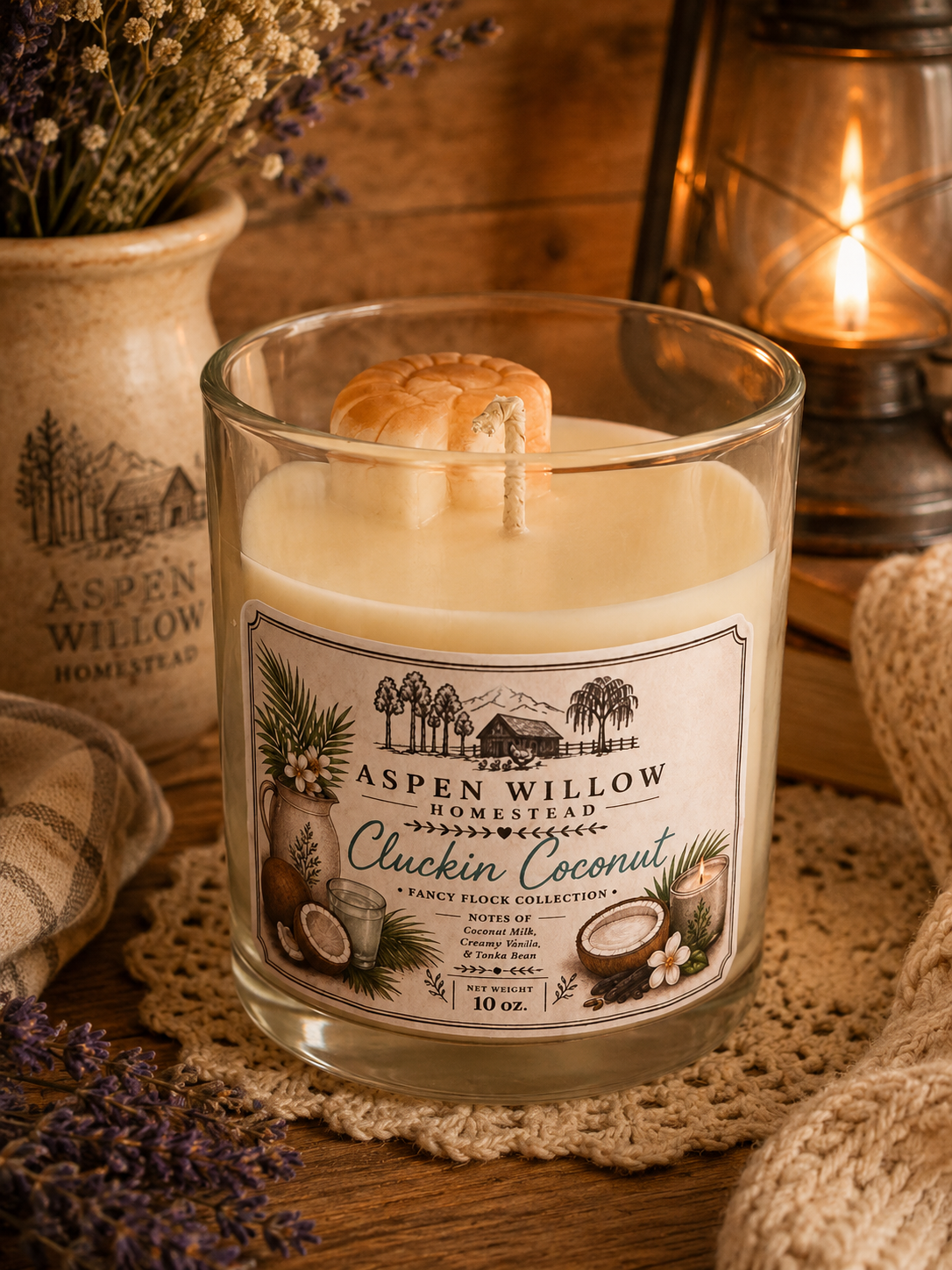 Cluckin Coconut - Soy Wax Candle