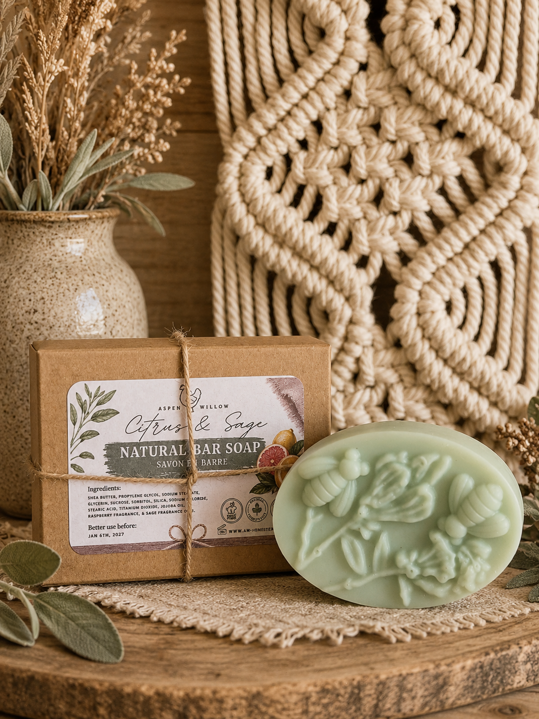 Citrus & Sage Natural Bar Soap