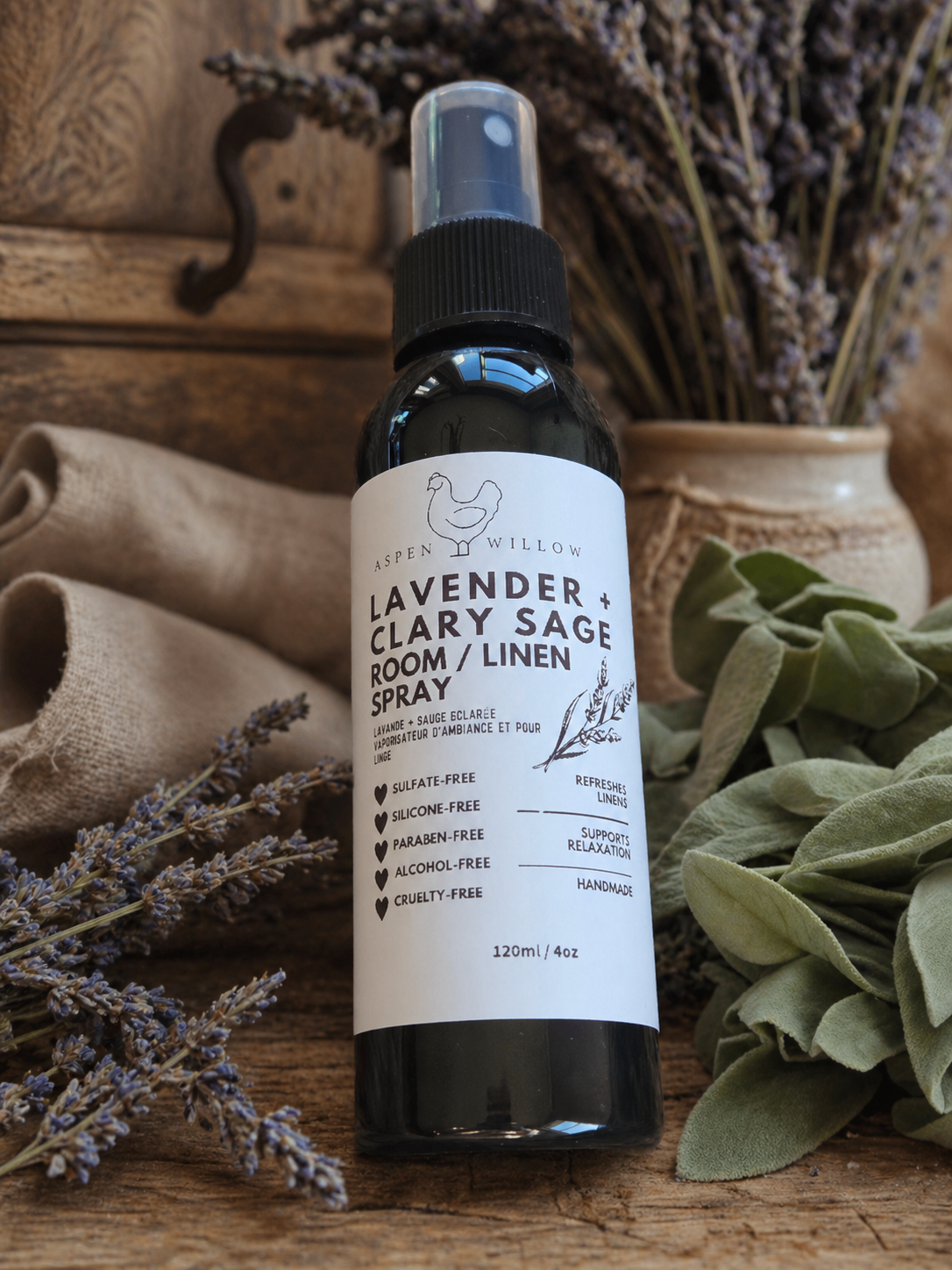 Lavender + Clary Sage - Room/Linen Spray