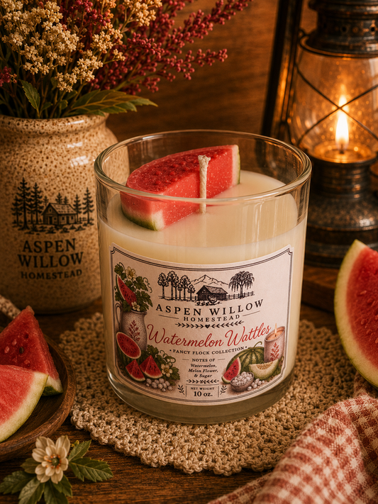 Watermelon Wattles - Soy Wax Candle