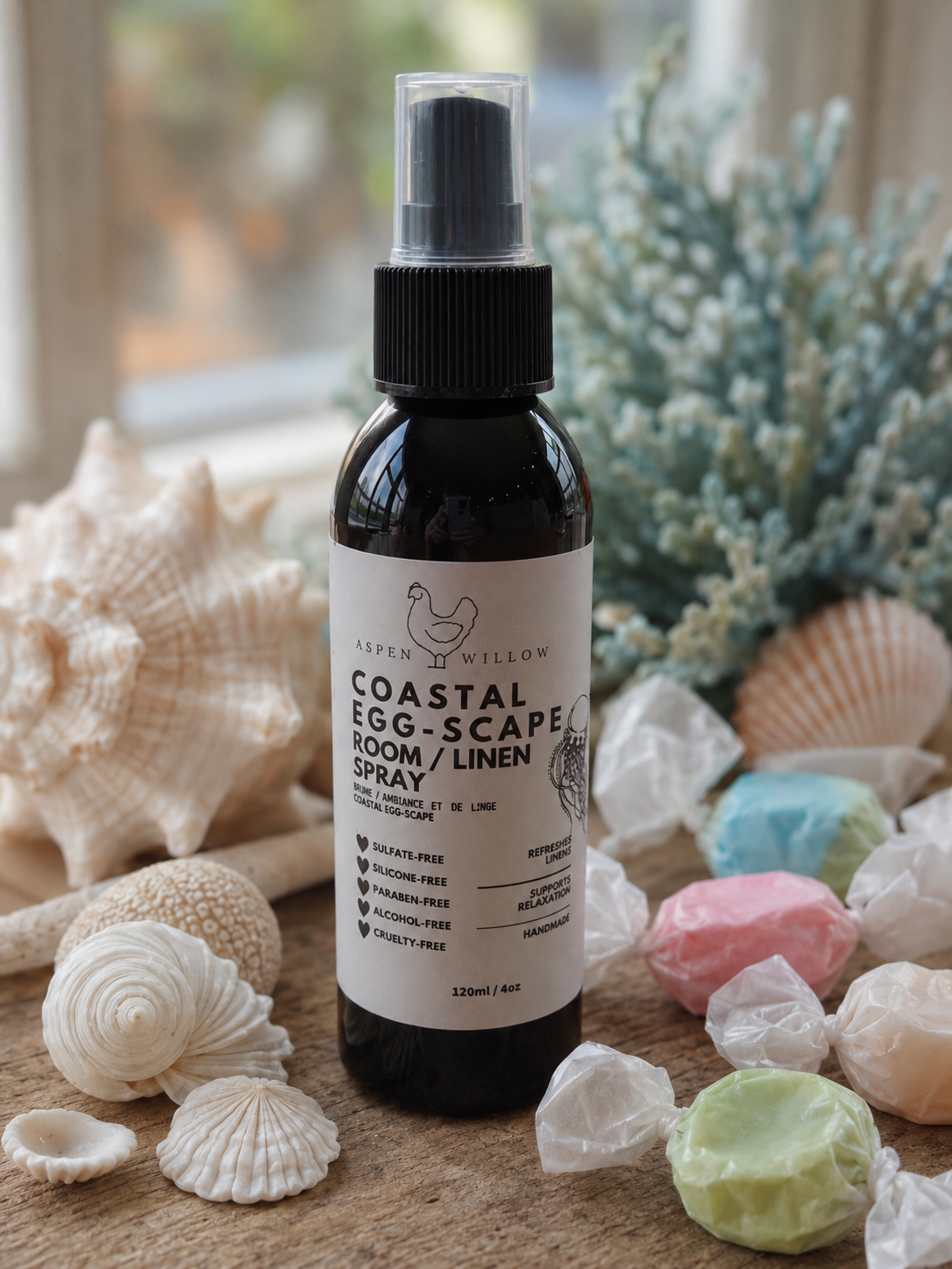 Coastal Egg-Scape Room/Linen Spray