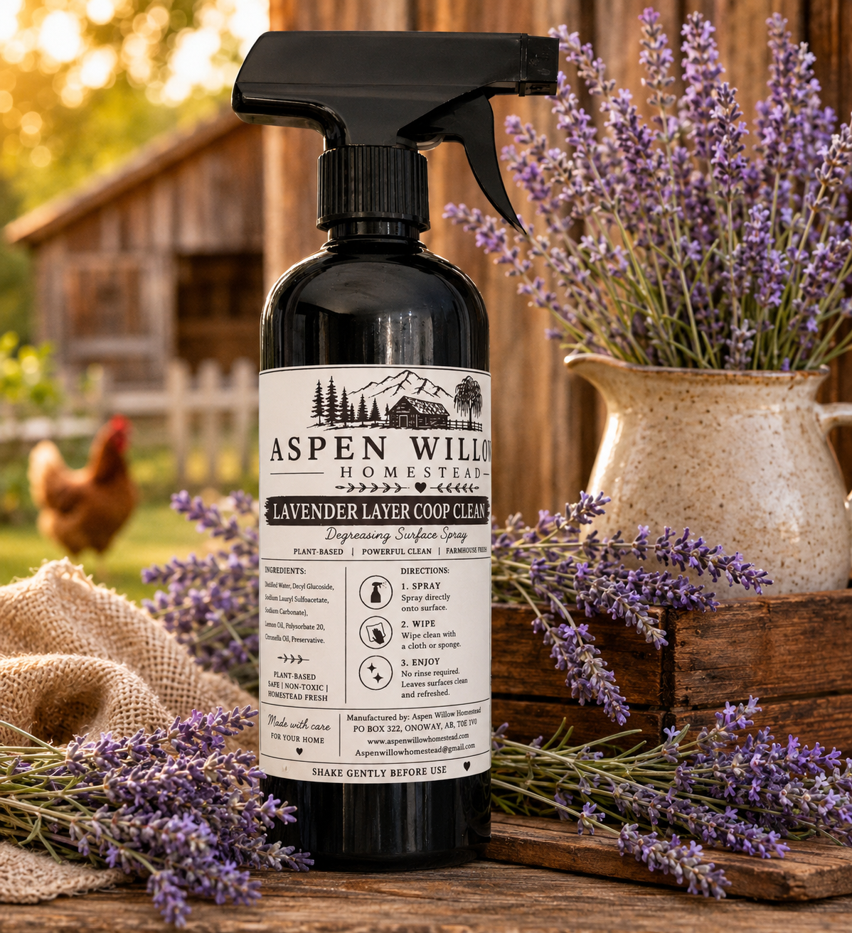 Lavender Layer Coop Cleaner