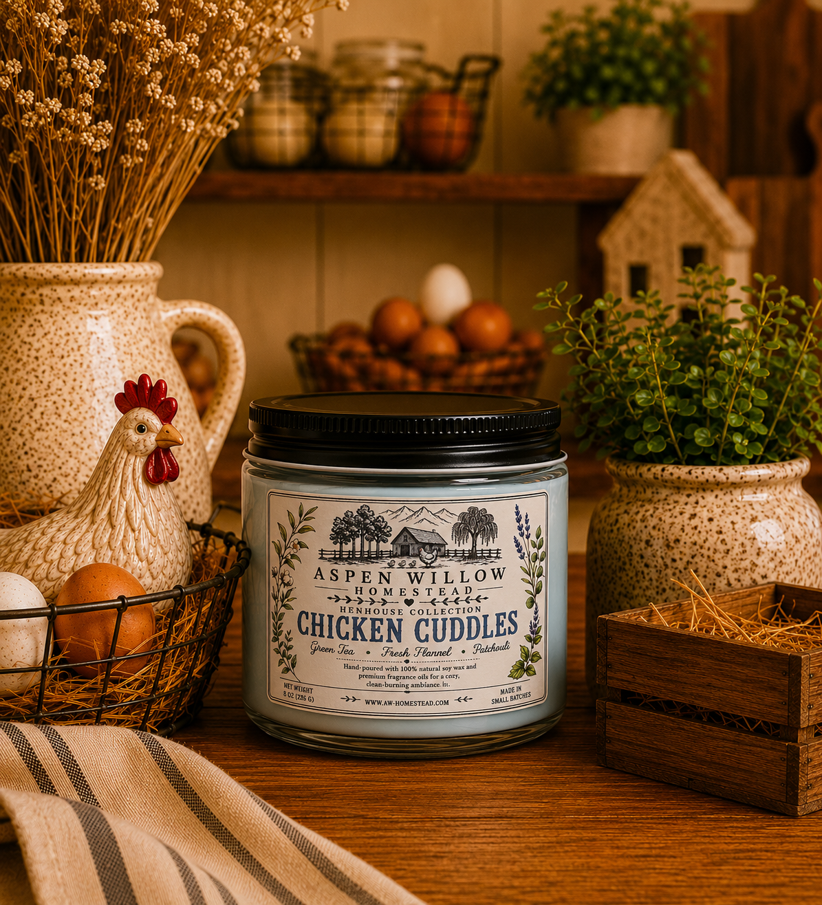 Chicken Cuddles - Soy Wax Candle