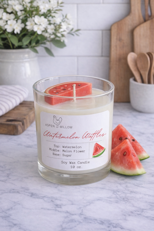 Watermelon Wattles - Soy Wax Candle